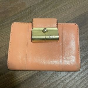 Coach medium flap wallet